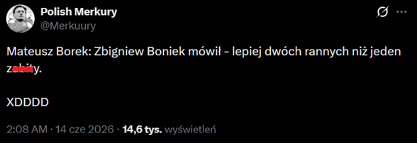 SŁOWA Mateusza Borka tuż po KOŃCU MECZU Brazylii z Maroko xD